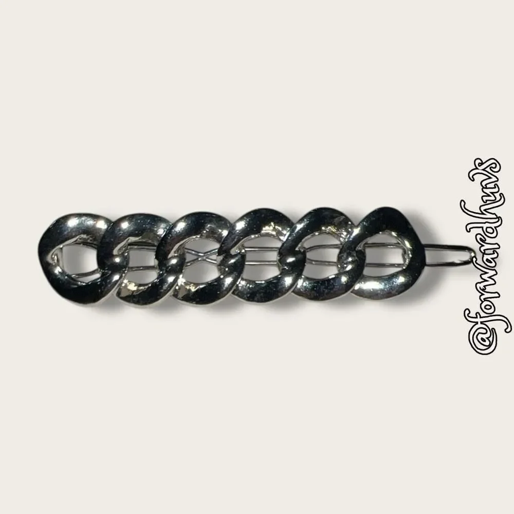 Bundle Sale 3 for $15 | Silver Tone Hair Barrette – 3 Inches